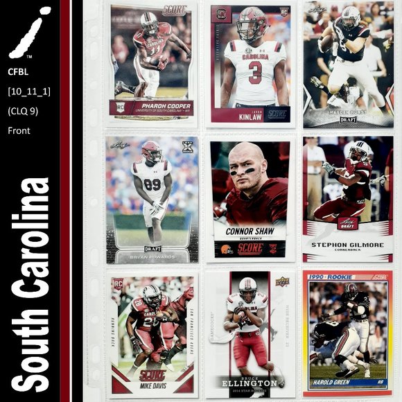 NCAA Other - South Carolina Gamecocks 9 Card Lot - [10_11_1]